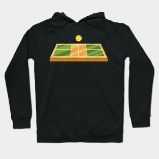 Pickle Ball Court and Ball Hoodie